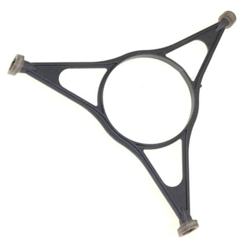 Support blanc circulaire à trois roues pour plateau tournant de micro-ondes