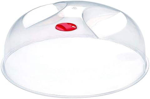 Cloche transparente de 24 cm pour couvrir un plat et limiter les éclaboussures au micro-ondes