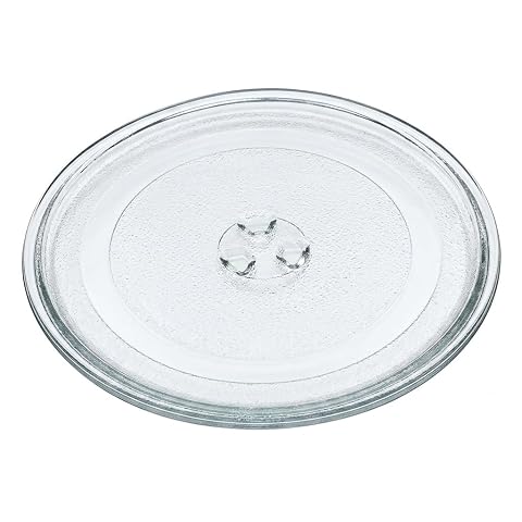Plateau tournant en verre blanc de 245 mm avec trois fixateurs pour micro-ondes