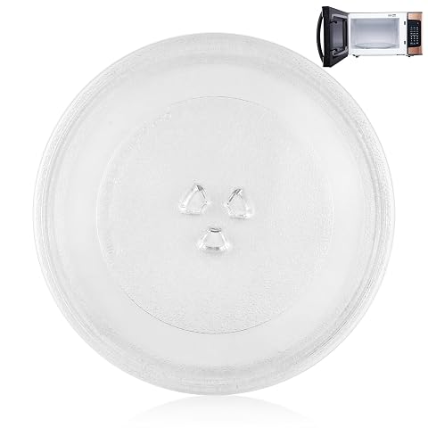 Plateau tournant rond en verre WinGluge de 24,5 cm avec trois points de fixation type Y