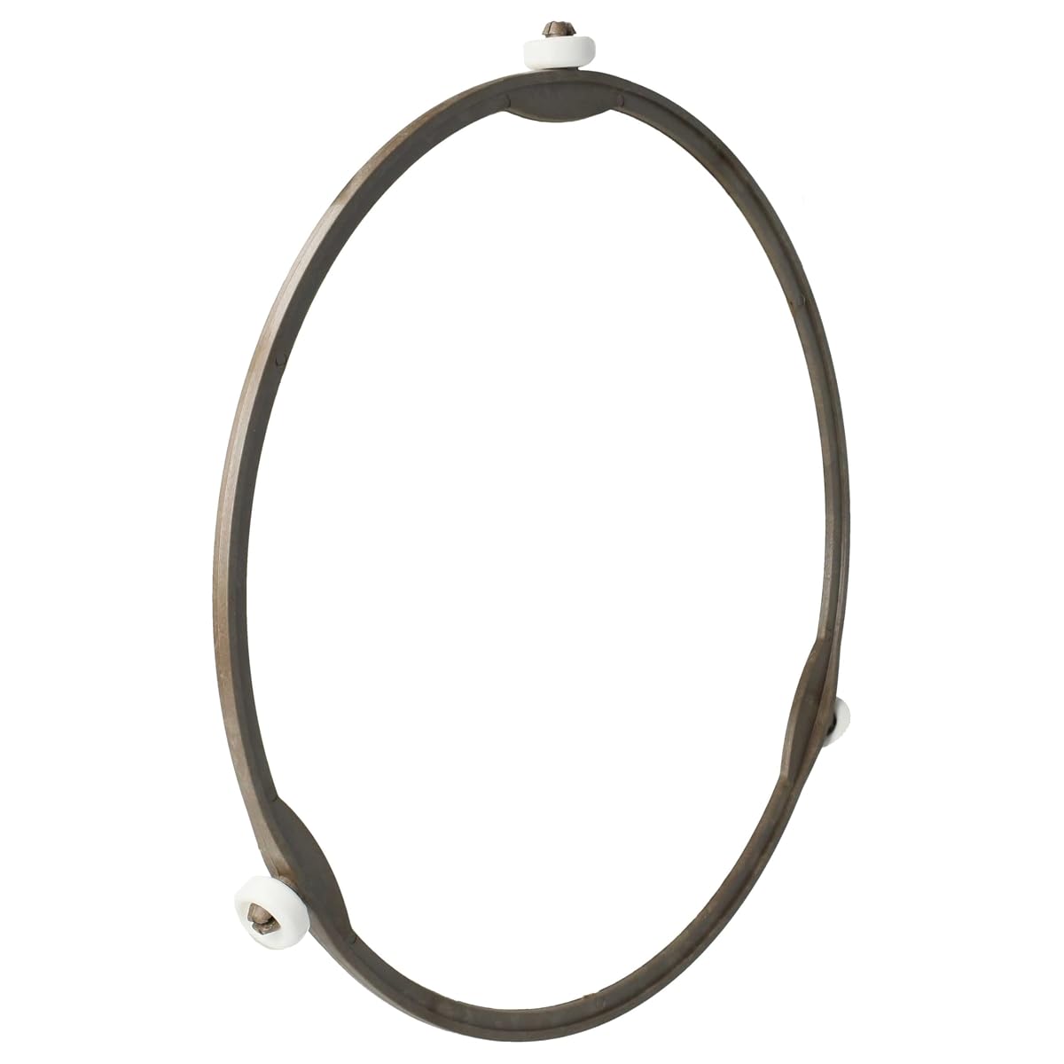 Couronne marron de 20,5 cm pour plateau tournant de micro-ondes avec trois roulettes