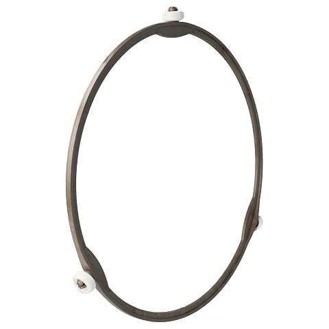 Couronne marron de 20,5 cm pour plateau tournant de micro-ondes avec trois roulettes