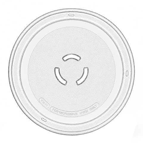 Plateau tournant de remplacement en verre transparent de 25 cm avec fixation centrale à trois points