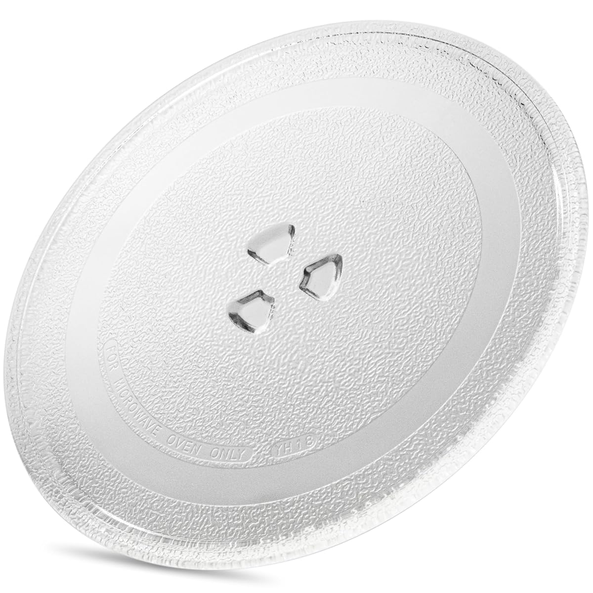 Plateau tournant de rechange en verre de 245 mm avec trois picots sous la surface
