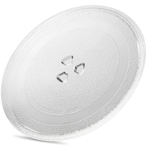 Plateau tournant de rechange en verre de 245 mm avec trois picots sous la surface
